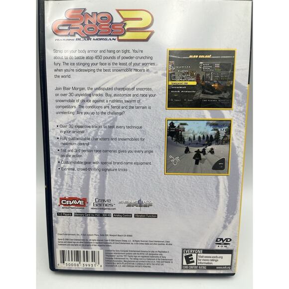 Snocross 2 Blair Morgan - Sony PlayStation 2 Complete In Box - Picture 3 of 9